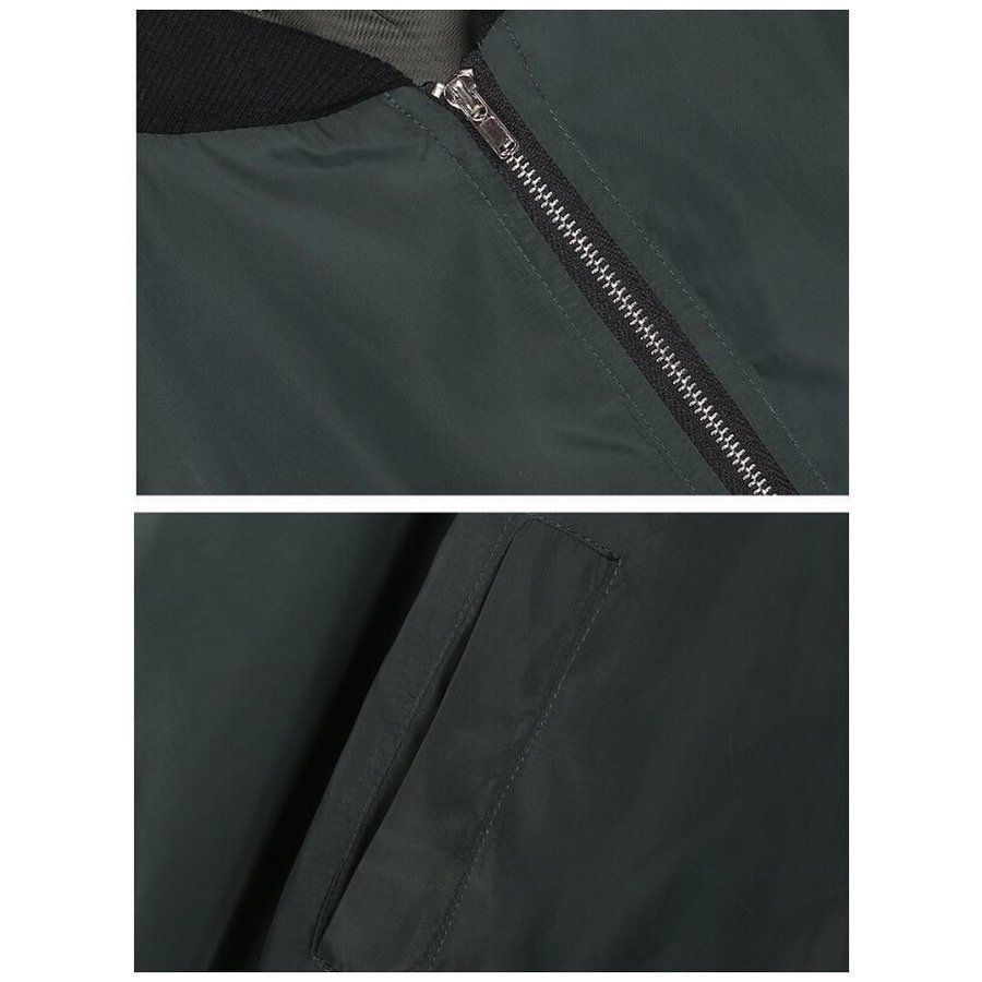 カーキ ジッパー付きジャケット 新品未使用タグ付き】ZARA ジッパー付きボンバージャケット
