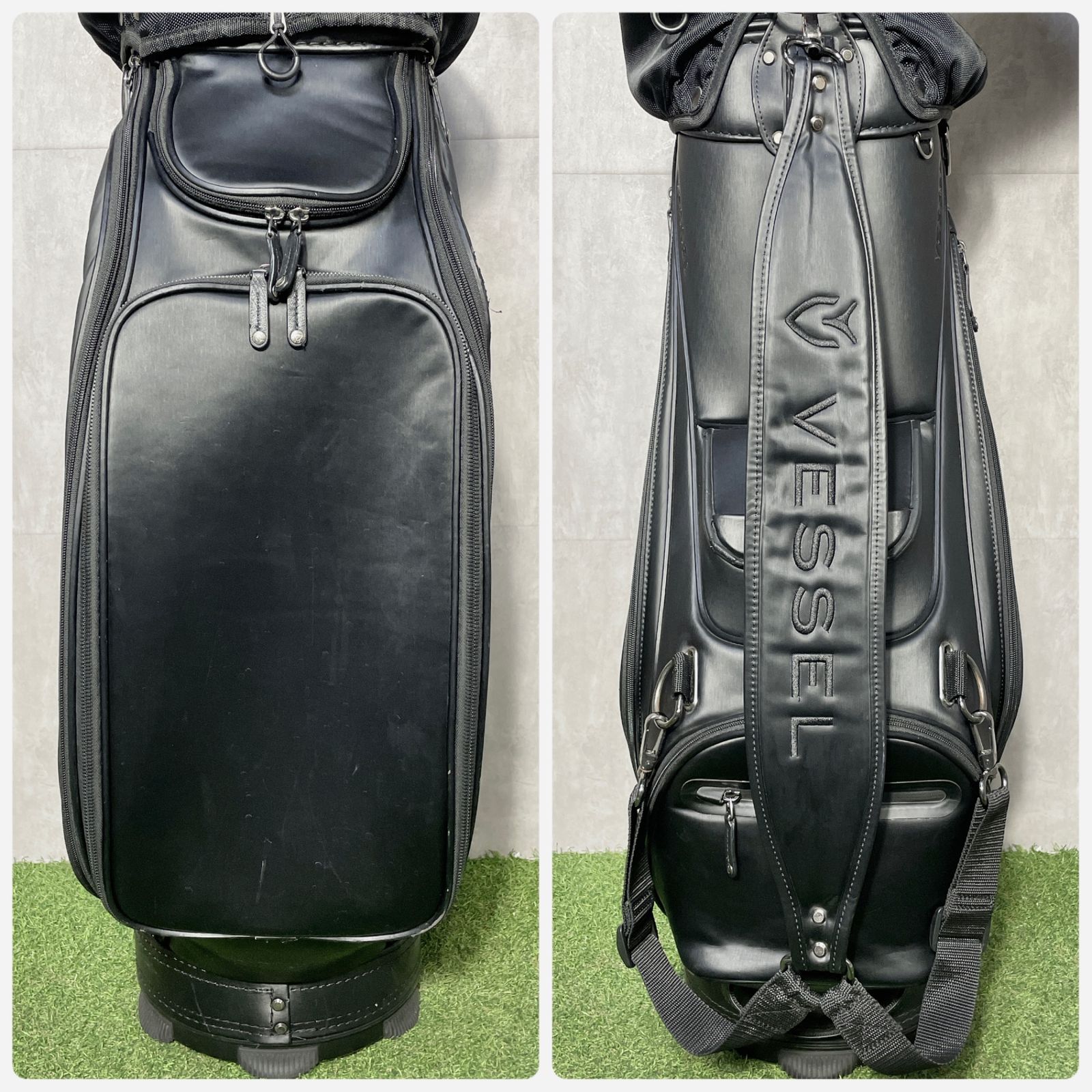 Vessel ヴェゼル キャディバッグ Prodigy ブラック ベゼル VESSEL