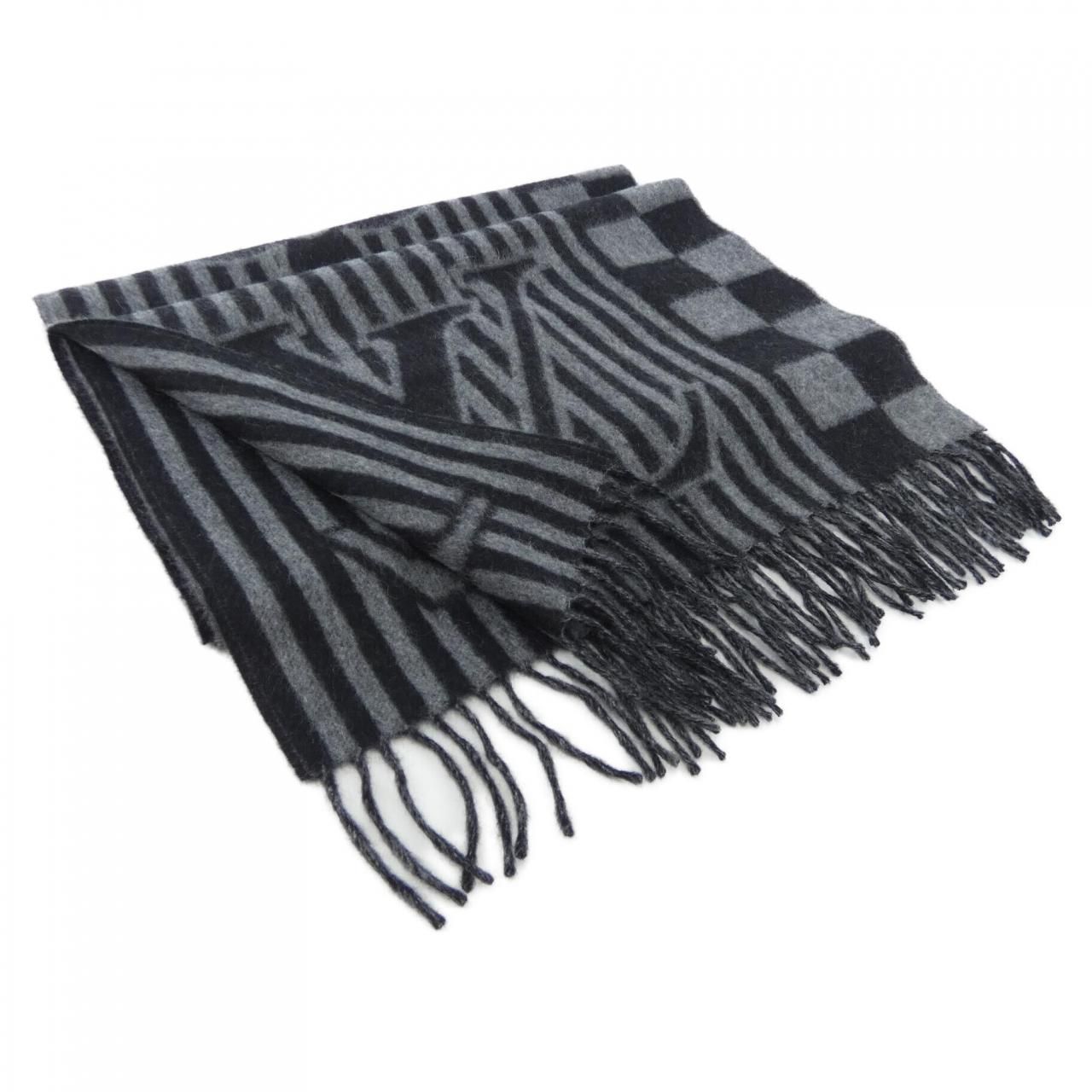 ルイヴィトン マフラー M00497 CASHMERE LV ロゴ 色:BLAC ルイヴィトン マフラー M00497 CASHMERE LV ロゴ 色:BLAC