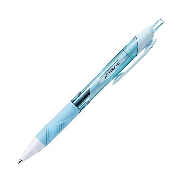 まとめ 三菱鉛筆 油性ボールペンジェットストリーム 0.38mm 黒 軸色 スカイブルー SXN15038.48 1セット 10本 ×5セット