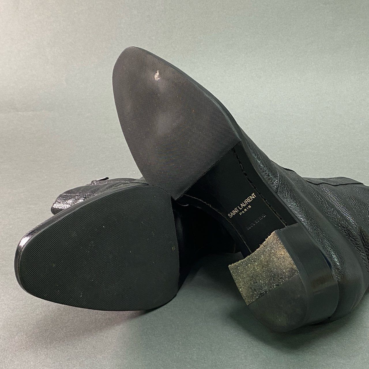 2g8 《美品》 SAINT LAURENT サンローラン サイドジップ レザー