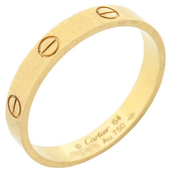 カルティエ Cartier リング 指輪 ミニラブリング K18YG イエロー