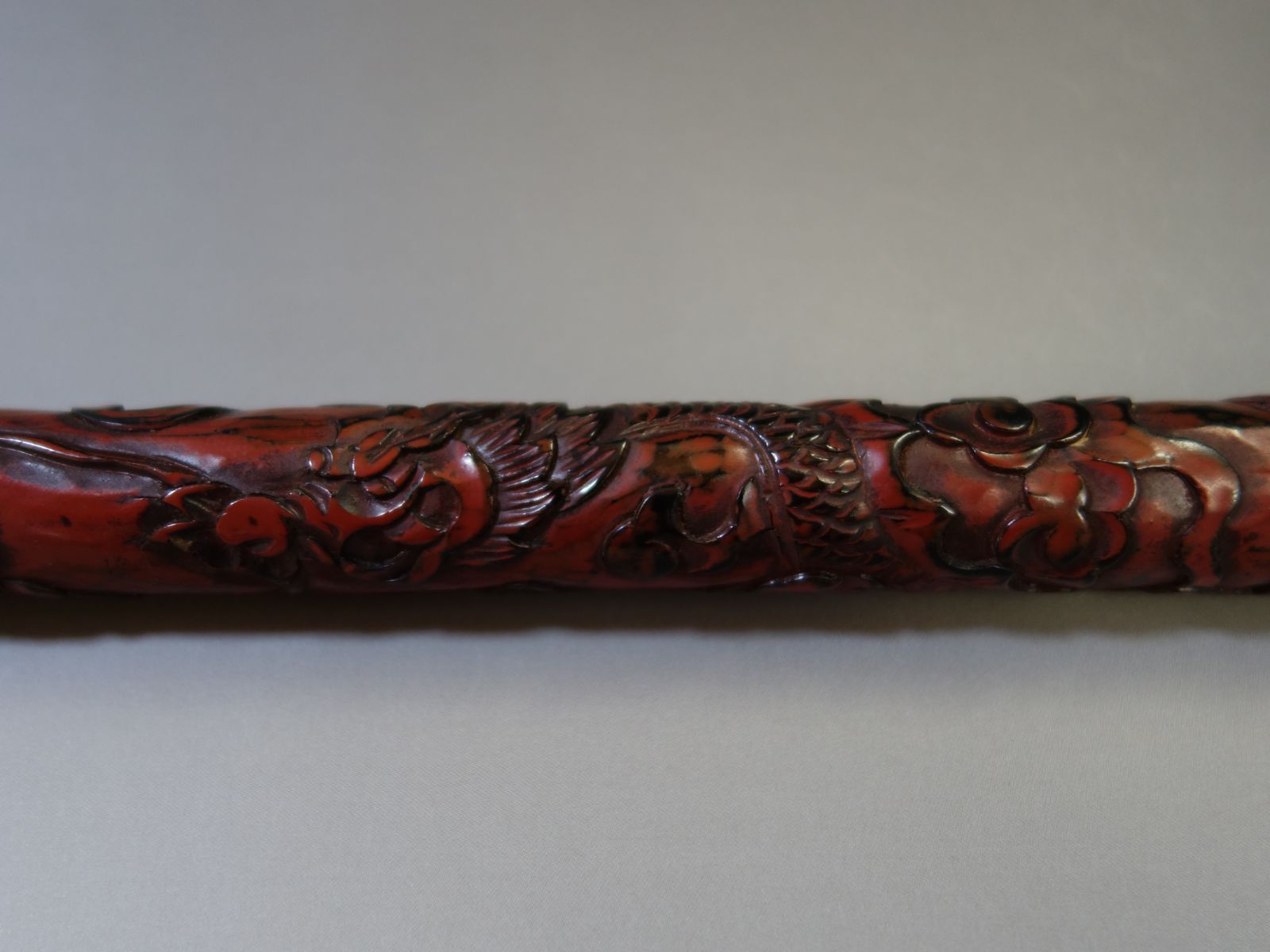 堆朱　馬杓 　手彫り　茶道具 堆朱 馬杓 手彫り 茶道具