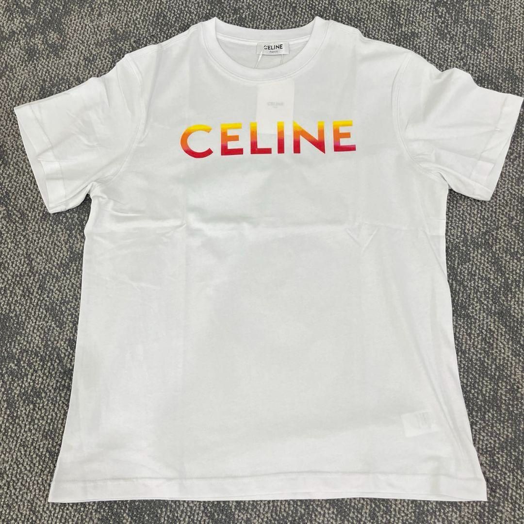 ✨新品✨Celine セリーヌロゴグラデーション半袖 M/L@July jewelry