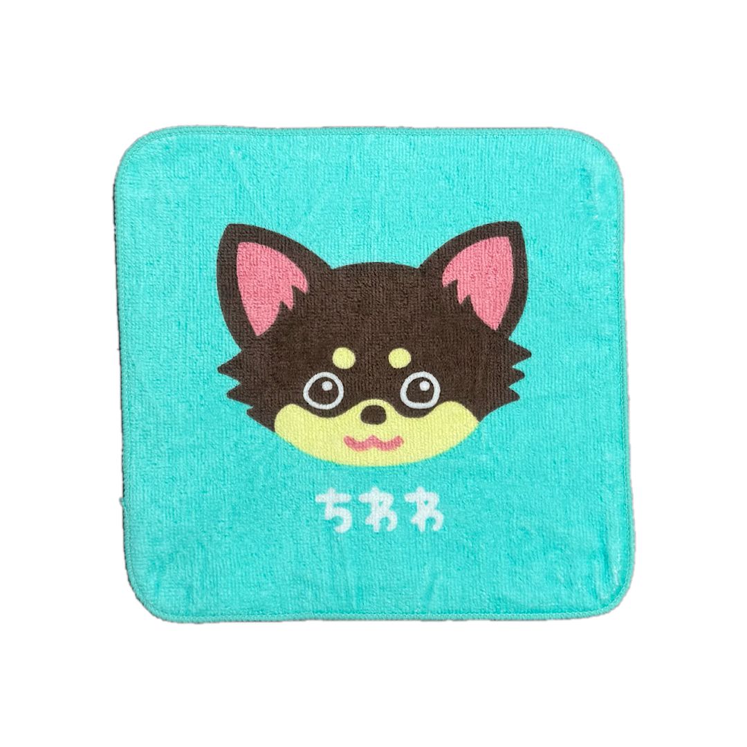 新品 ワンワンワールド ミニハンカチ3枚セットちわわ 約20×20cm
