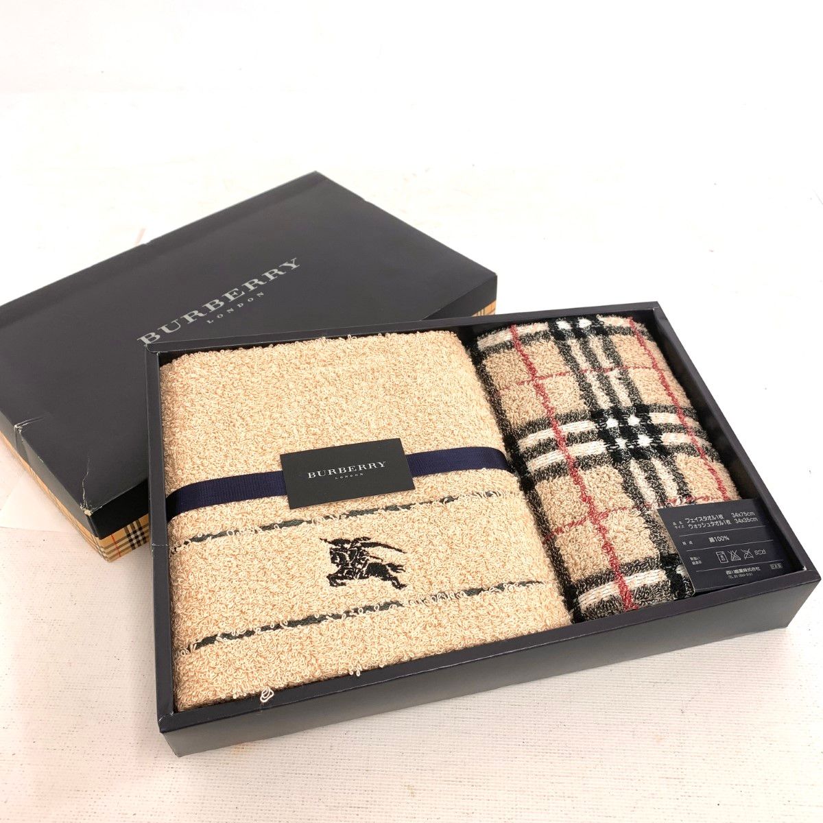 BURBERRY バーバリー フェイスタオル ウォッシュタオル タオルセット 