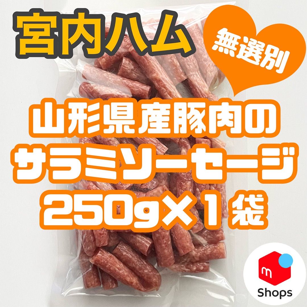 宮内ハム 山形県産豚肉のサラミソーセージ 1袋 - 肉類(加工食品)