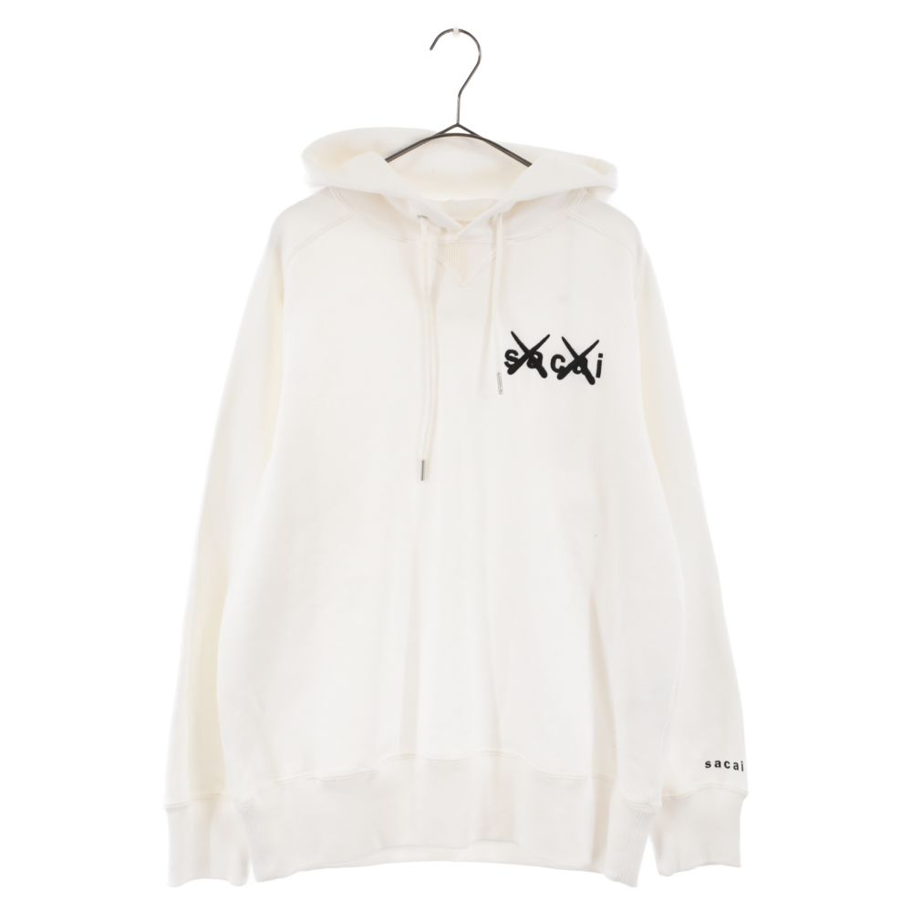 Sacai サカイ 21AW×KAWS Embroidery Hoodie カウズロゴエンブロイ