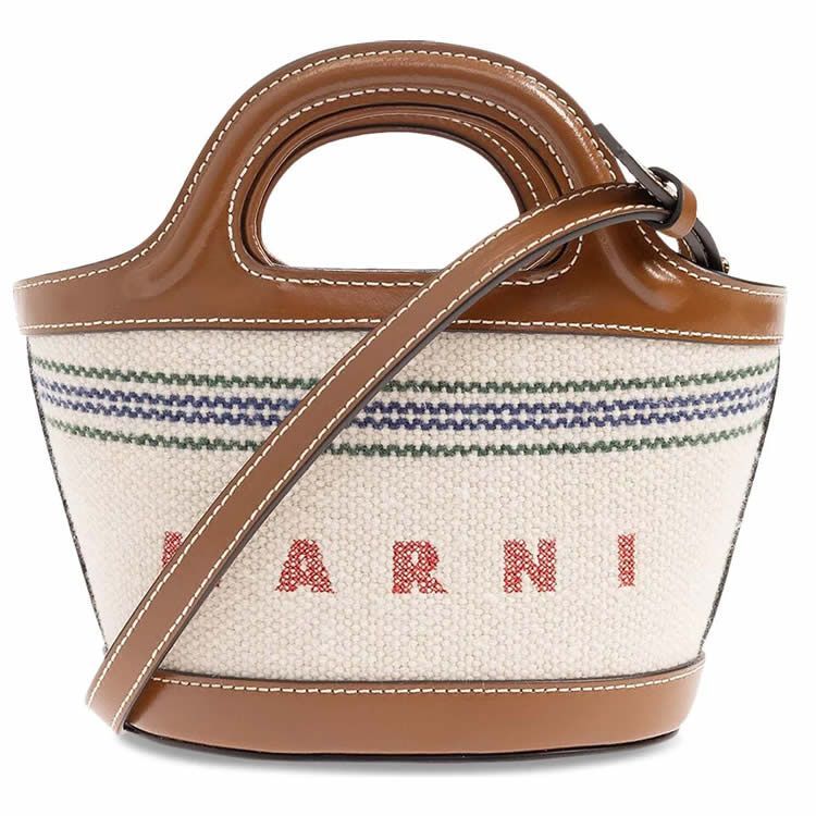 Marni マルニ ロゴエンブロイダリー トップハンドルバッグ