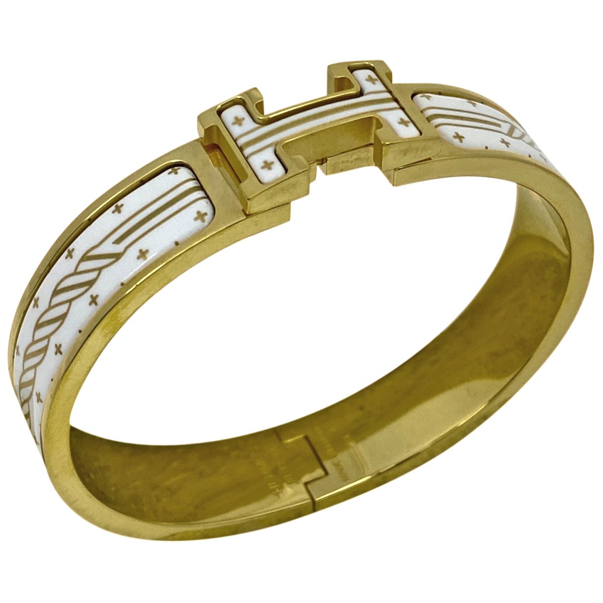 エルメス HERMES クリックH PM カドリージュ オ フィル バングル GP