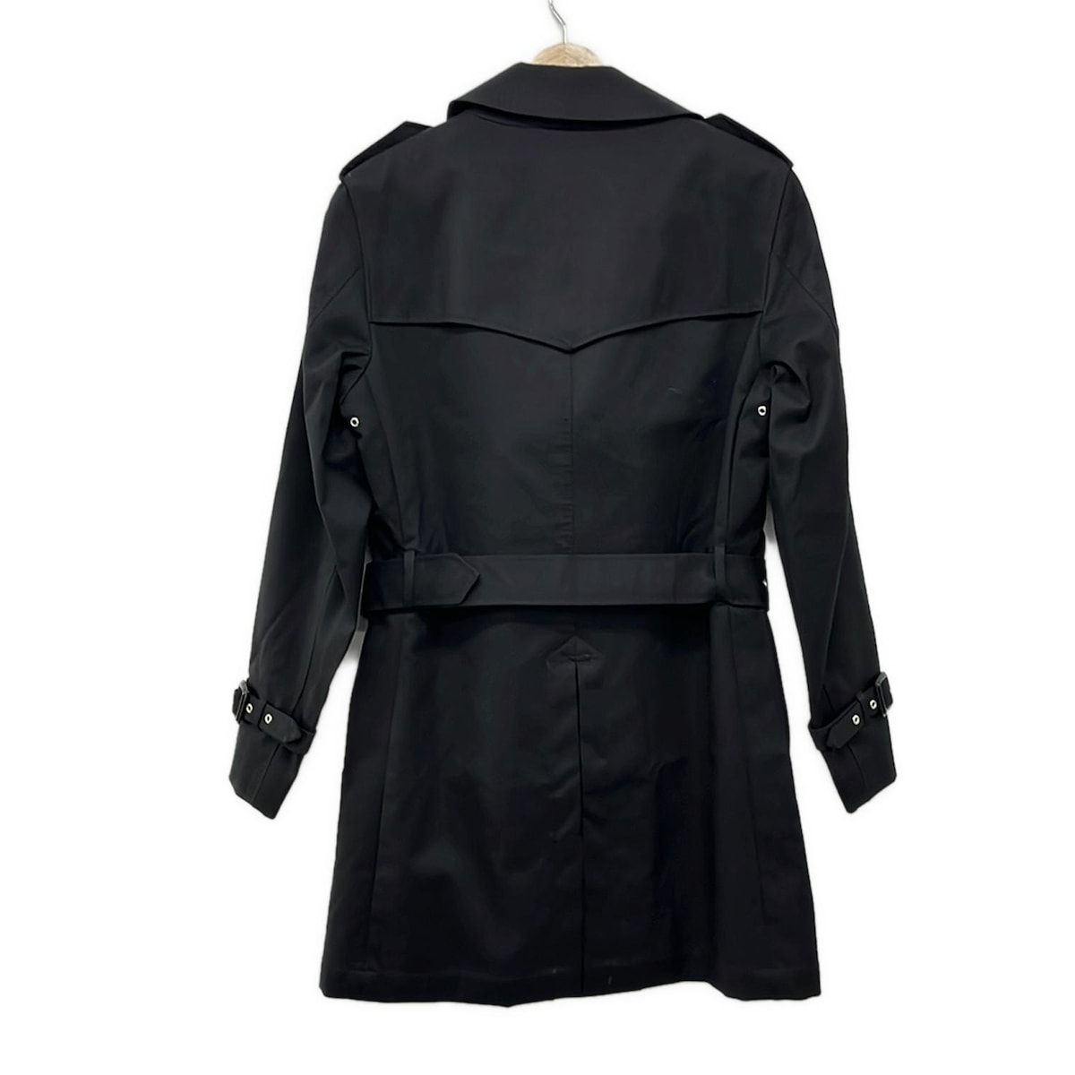 トレンチコート 黒 リゼクシー RESEXXY シアープリーツトレンチコート （ブラック