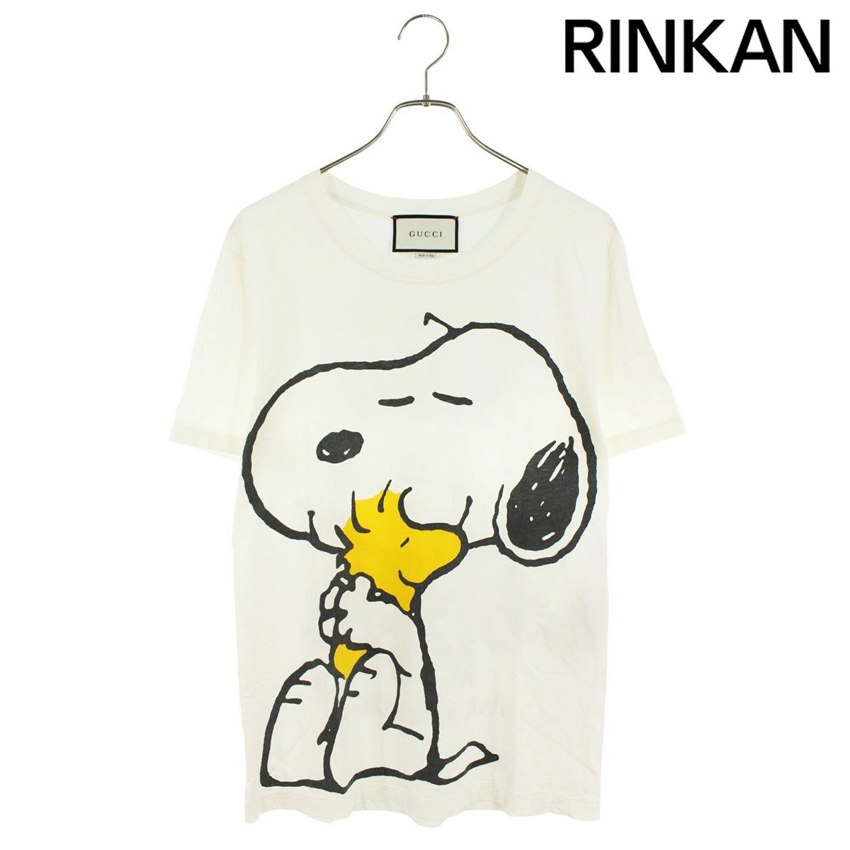 グッチ  440103 X3E56 フロントプリントヴィンテージ加工Tシャツ メンズ XS