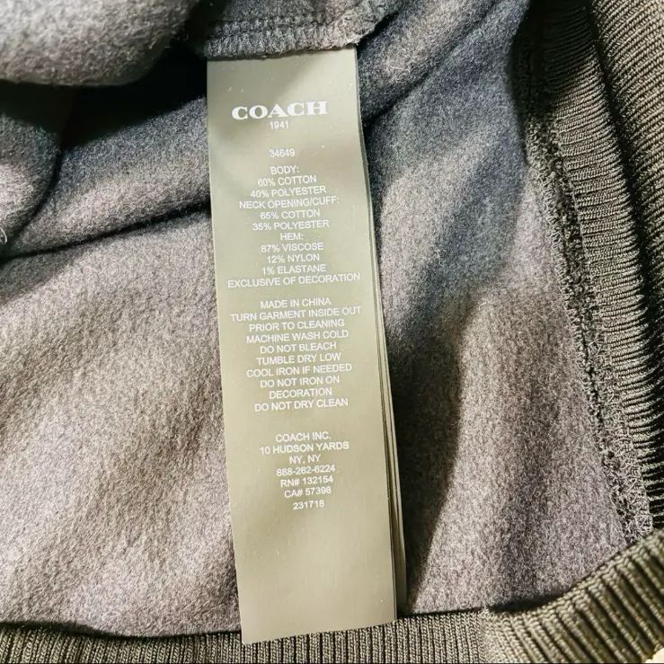 ☆ 未使用 コーチ トレーナー レキシー アンド キャリッジ 裏起毛 恐竜