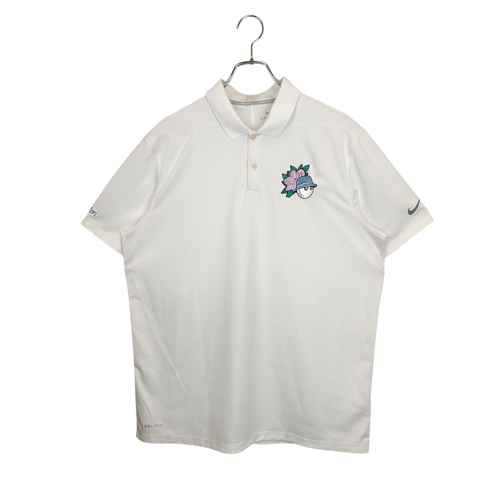 Malbon Golf x Nike Dri-FIT Victory Solid Polo White/Black