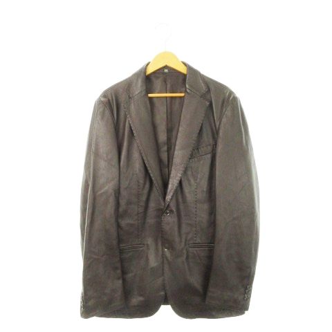 ウィンドアーマー WIND ARMOR NICHIWA ラムレザージャケット テーラード シングル ステッチ 本革 羊革 大きいサイズ 3L 茶 ブラウン |AH27 GY44