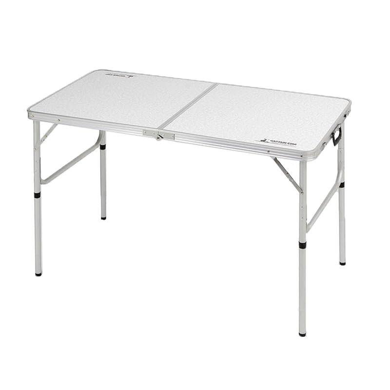 キャプテンスタッグ CAPTAIN STAG アウトドアテーブル テーブル アルミ ツーウェイテーブル アジャスター付 Mサイズ 120×60cm ラフォーレ UC-510