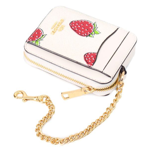 coach コーチ　正規品　いちご　ストロベリー　コインケース　カードケース COACH COACHコーチ カードケース コインケース 新作 新品