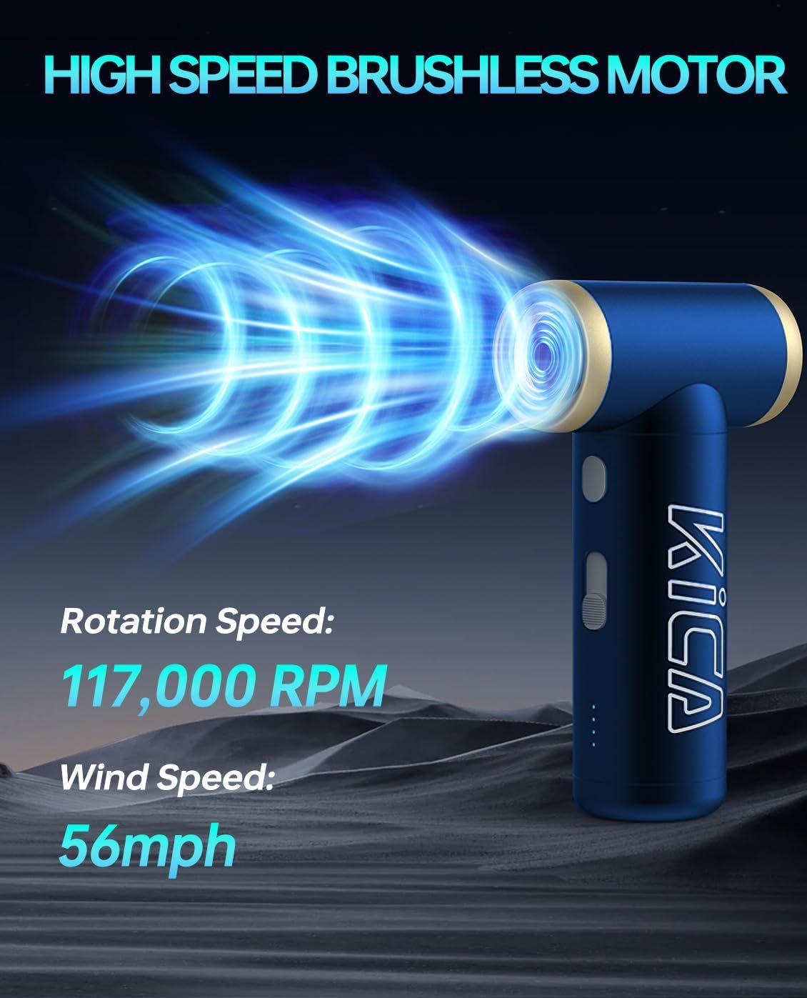 新品 FeiyuTech KiCA Jet Fan 2S エアーブロワー ブルー 人気