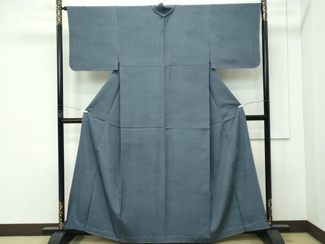 平和屋着物■極上　重要無形文化財　人間国宝　中村勇二郎　江戸小紋　寄せ小紋柄　鉄御納戸色地　逸品　未使用　CZAA3837s5 平和屋着物□極上 重要無形文化財 人間国宝 中村勇二郎 江戸小紋 寄せ