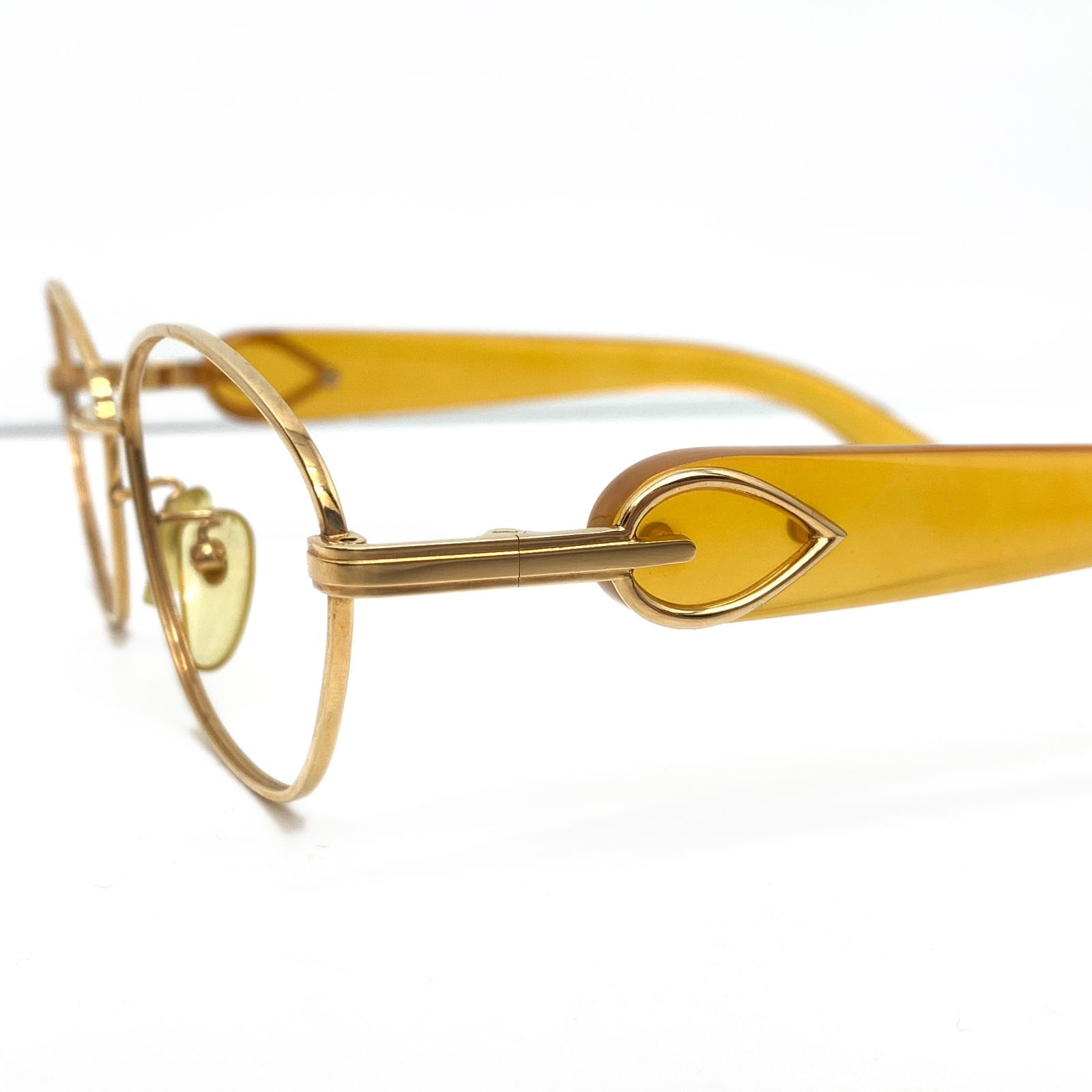 K18 べっ甲 メガネフレーム レンズなし 34.0g ソーティング付き