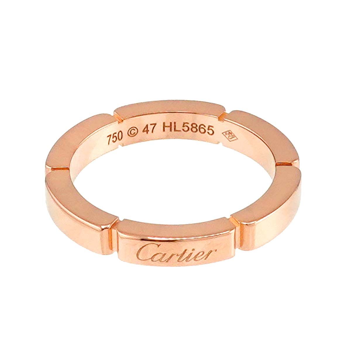 カルティエ Cartier マイヨンパンテール #47 リング K18 PG ピンクゴールド 750 指輪 Maillon Panthere Ring【証明書付き】 90245750