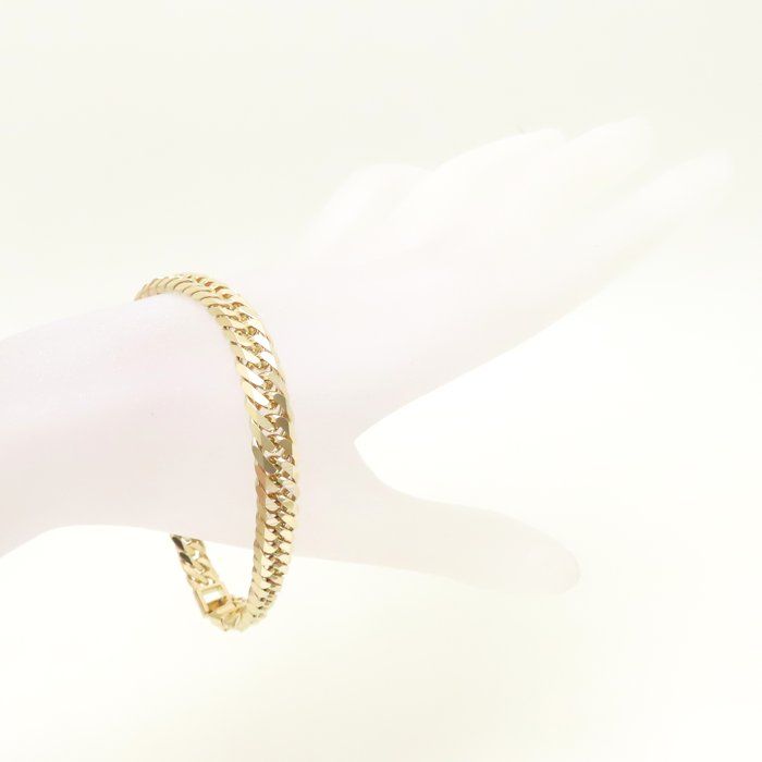 喜平ブレスレットK18 YG 楽天市場】喜平 ブレスレット K18 トリプル 8面 20g 20cm 造幣局検定