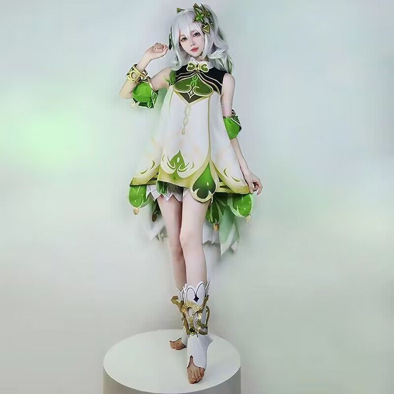 原神 コスプレ衣装 ナヒーダ 小吉祥草神 須弥 女性用 フルセット 高品質 暗紋ダブルレイヤー生地 仮装 漫展 イベント用