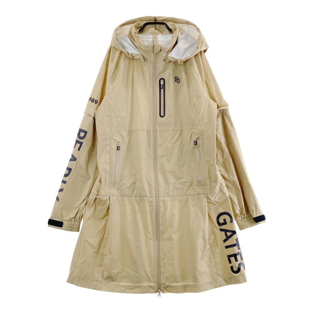 サイズ 2 PEARLY GATES パーリーゲイツ 4way レインワンピース 総柄 ベージュ系 240101532549 ゴルフウェア レディース ストスト