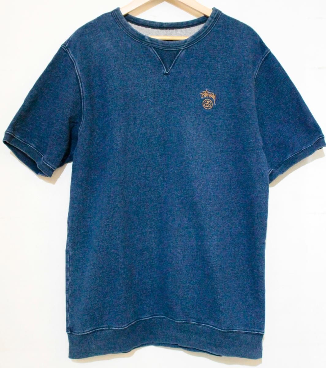 stussy 半袖スウェット　サイズM インディゴ 中古】 STUSSY メンズスウェット XL STUSSY/半袖スウェット