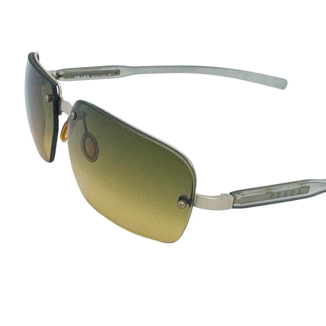 PRADA プラダ SPR71A サングラス ブラウングラデーション シルバー  