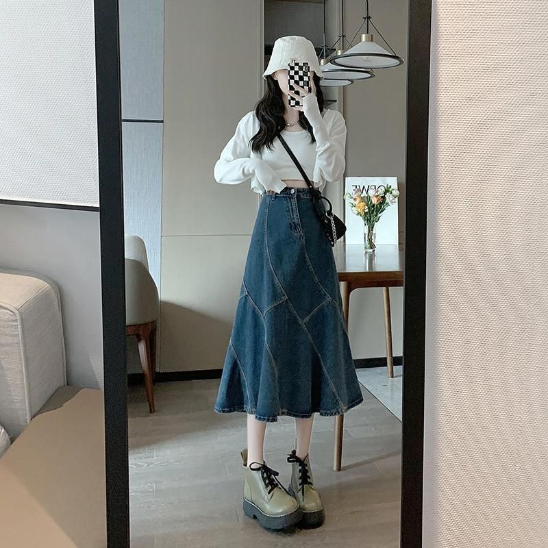 デニムスカート マーメイドスカート