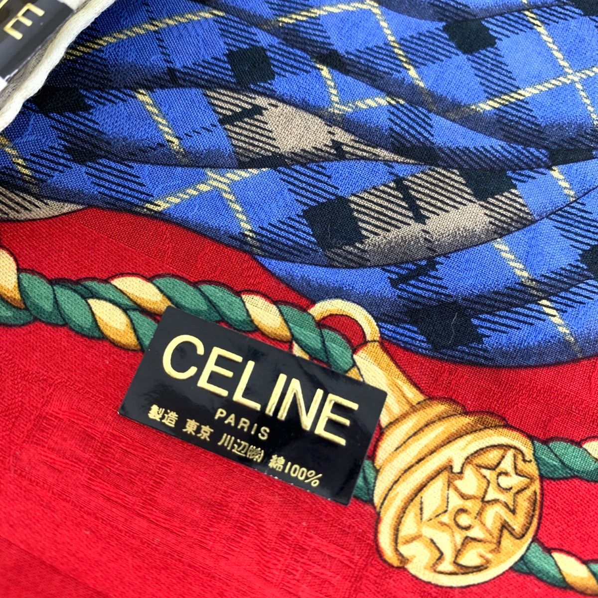 CELINE　大判ハンカチ　マカダムトリオンフ CELINE 大判ハンカチ マカダムトリオンフ セリーヌ ハンカチ