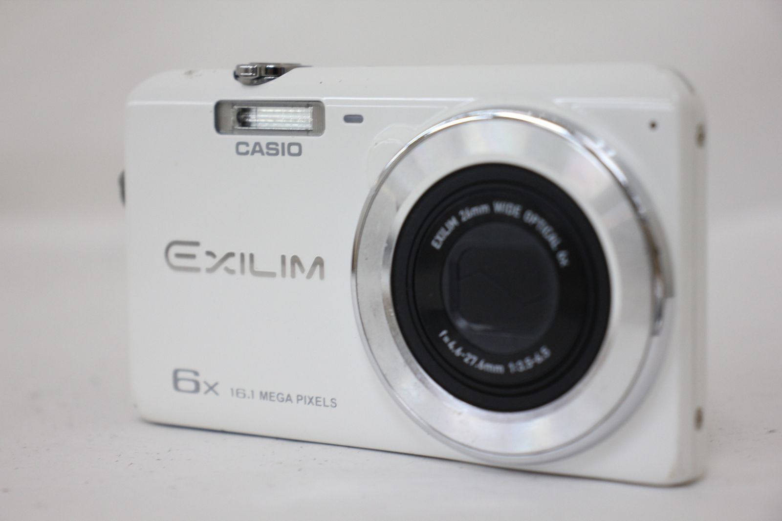 返品保証 カシオ Casio Exilim EX-ZS26 ホワイト 6x コンパクトデジタルカメラ e437