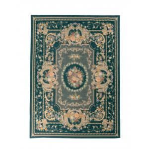 4営業日で発送 ゴブラン織 シェニールカーペット 200x250 グリーン DS24825GN 2135526