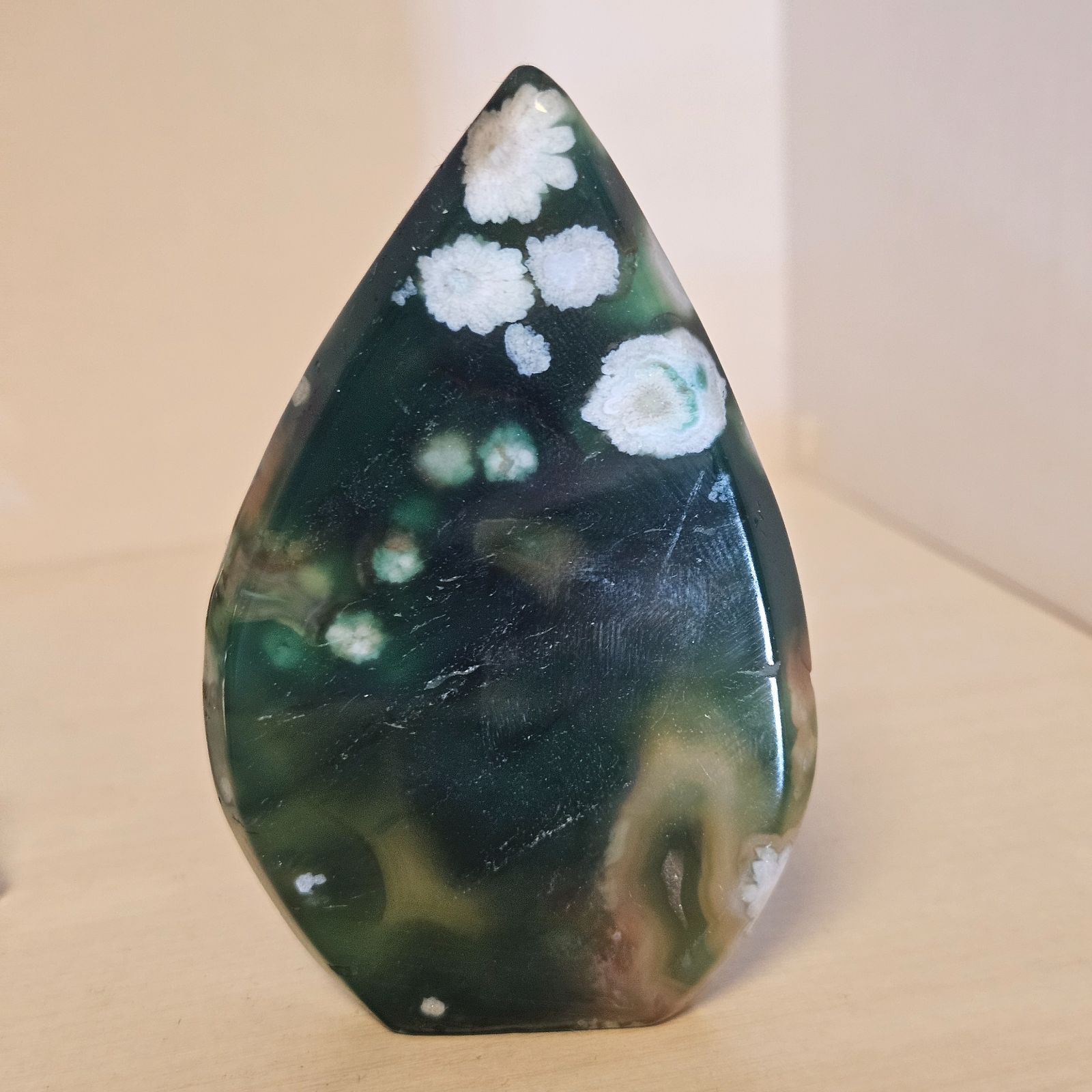 ご専用ページグリーン桜瑪瑙 グリーンフラワーアゲート フリーフォーム