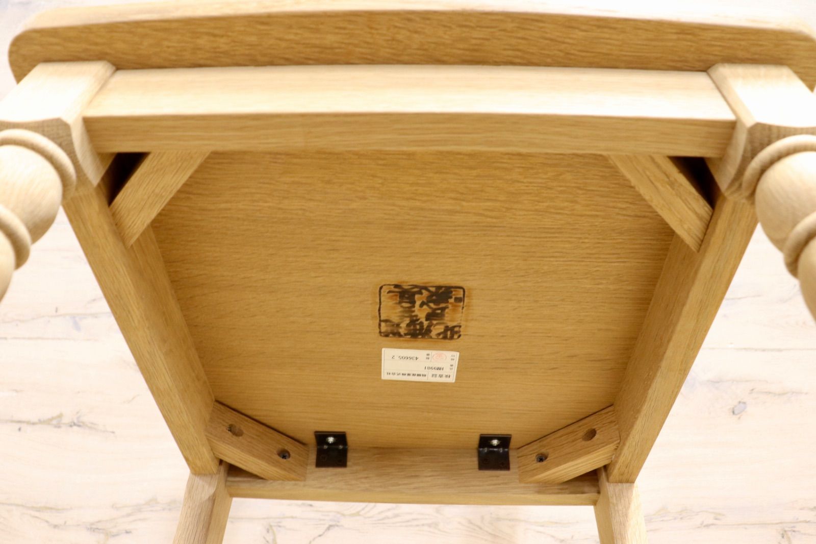 GMIS303B 北海道民芸家具 ダイニングチェア 椅子 木製 ナラ材 ナチュラル アンティーク調 カントリー 国産家具 飛騨産業 MARWIL-DEMENAGEMENTS_CH