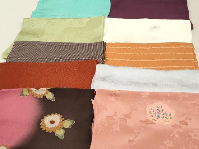 平和屋着物★和装小物　上質な帯揚げ　10枚セット　逸品　DAAM7818qa 平和屋着物☆和装小物 上質な帯揚げ 10枚セット 逸品 DAAM7818qa