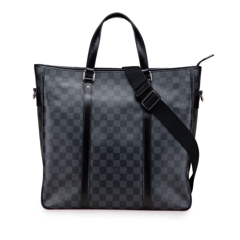 ルイ ヴィトン ダミエ グラフィット タダオ ハンドバッグ ショルダーバッグ 2WAY N51192 ブラック PVC レザー メンズ LOUIS VUITTON【1-0230174】