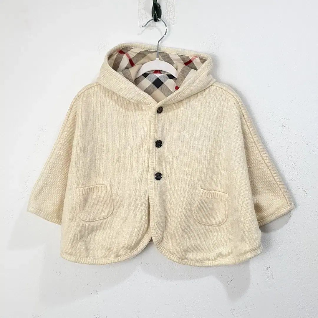 2 ー 4y BURBERRY バーバリー リバーシブル ケープ ポンチョ
