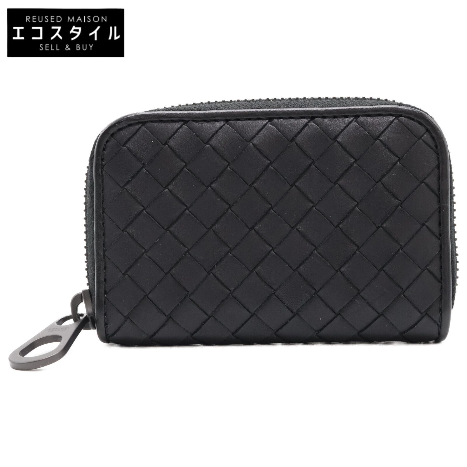 【極美品】ボッテガヴェネタ 長財布 ラウンドジップ イントレチャート 黒×緑 ✨極美品✨ボッテガベェネタ 長財布 ラウンドジップ イントレチャート