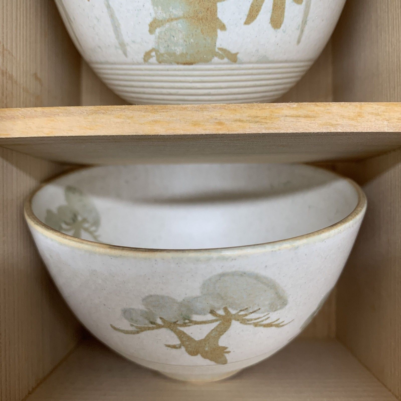 橘吉 清水焼 乾山写 お茶呑茶碗 臺山造 5客木箱入 A304