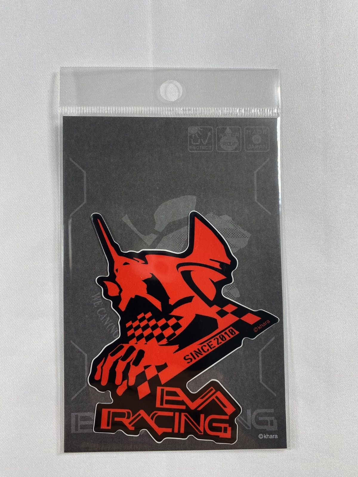 月一エヴァ ステッカー エヴァンゲリオンレーシング EVA Racing EVARACING 初号機 赤