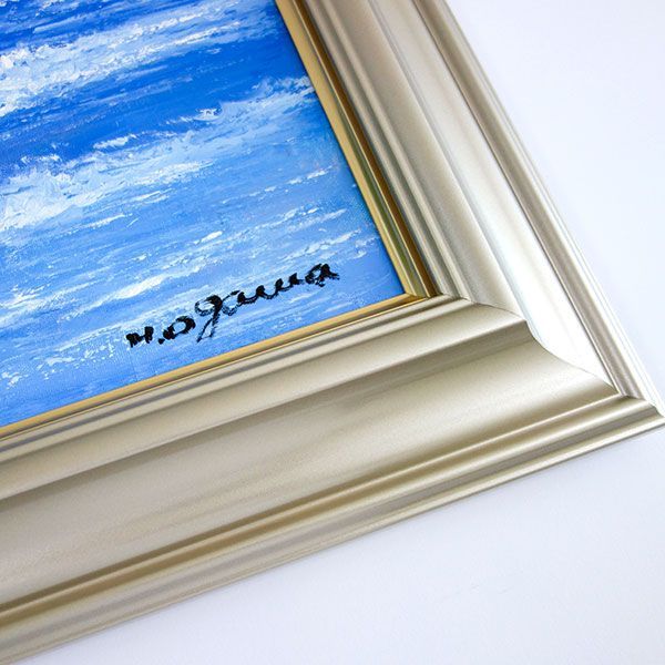 HOT人気★小川久雄『雨晴海岸（P10号）』油彩画 絵画 自然、風景画
