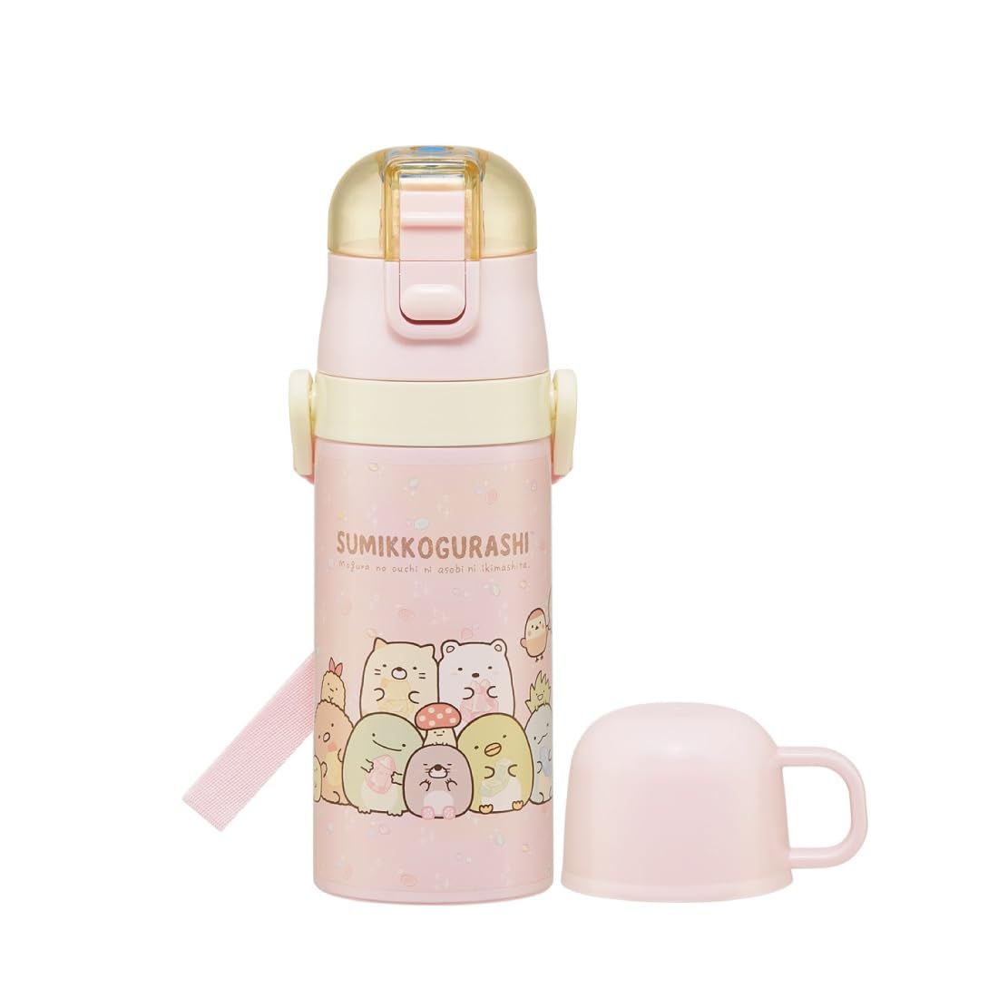 【特価セール】直飲み 2way 420ml コップ飲み 350ml すみっコぐらし 水筒 もぐらのおうち 子供に優しい軽量タイプ 保温 ステンレス 保冷 小容量タイプ waterbottle スポーツボトル 子供用 かわいい 