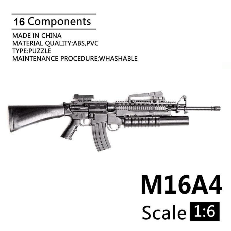 新品!!送料無料!! 1/6スケール M16A4 未組立 銃 プラモデル