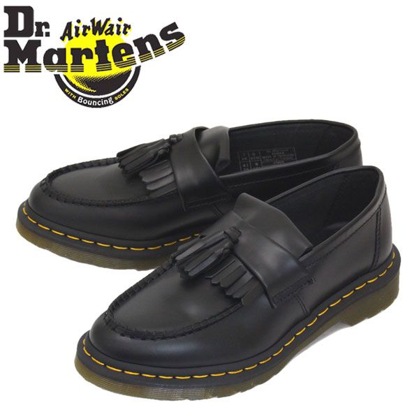 ドクターマーチン エイドリアン ローファー UK5 ブラック イエローステッチ Dr. Martens（ドクターマーチン）の「Dr.Martens ADRIAN ドクター