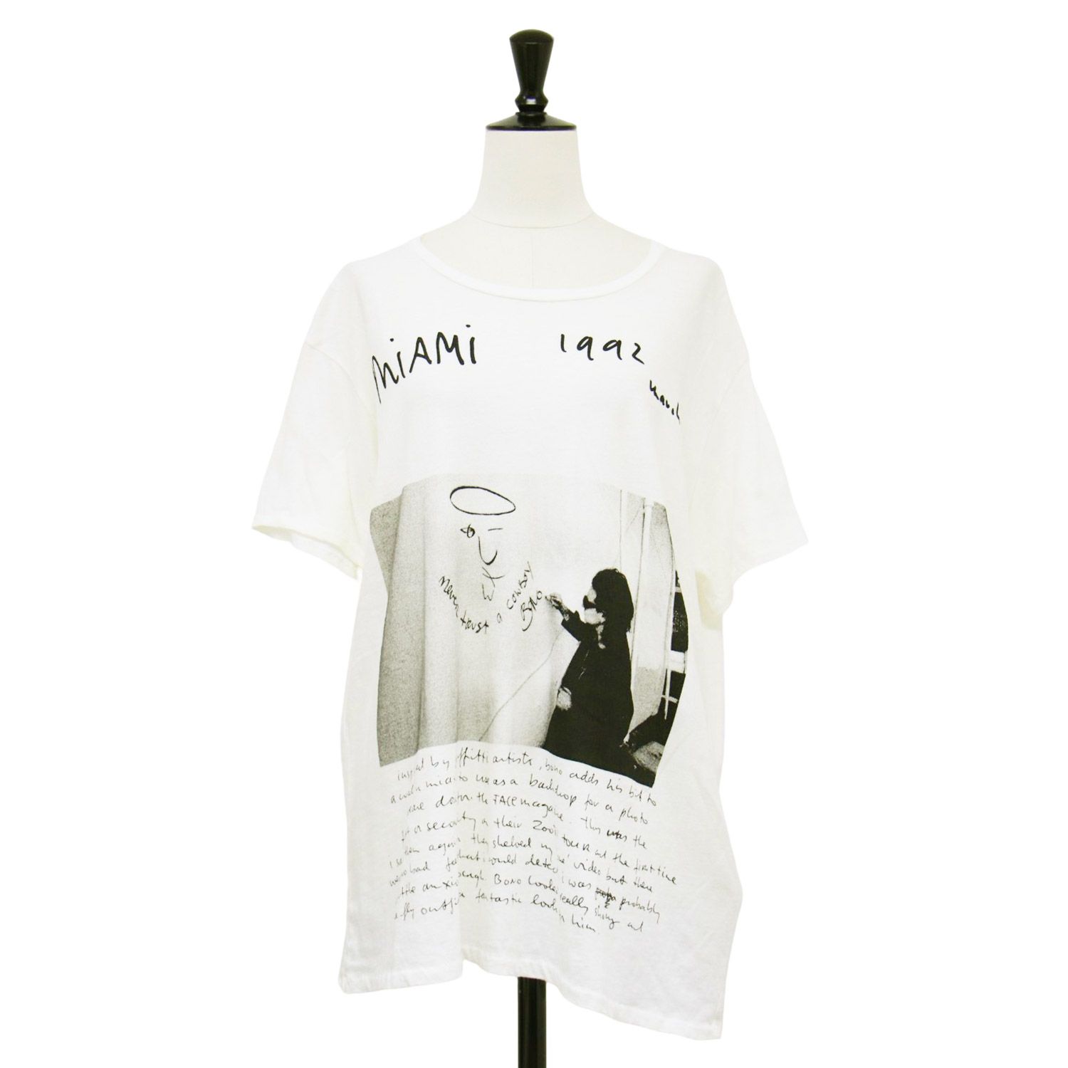 R13 アールサーティー Tシャツ ホワイト 白 サイズ:M | 20秋冬 英字  