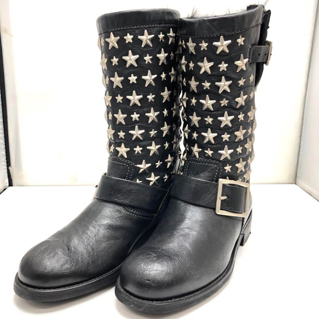 JIMMY CHOO ジミーチュウ スタッズ エンジニアブーツ - メルカリ