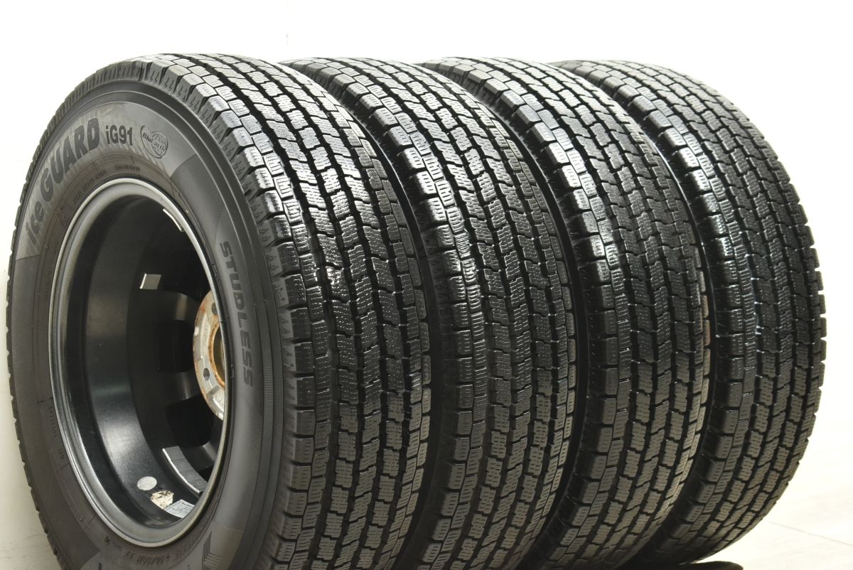 程度良好 Exceeder 13in 5.00B 35 PCD100 ヨコハマ アイスガードiG91 165 80R13 プロボックス サクシード ライトトラックタイヤ WWW_OLIVIERBERNSTEIN_COM