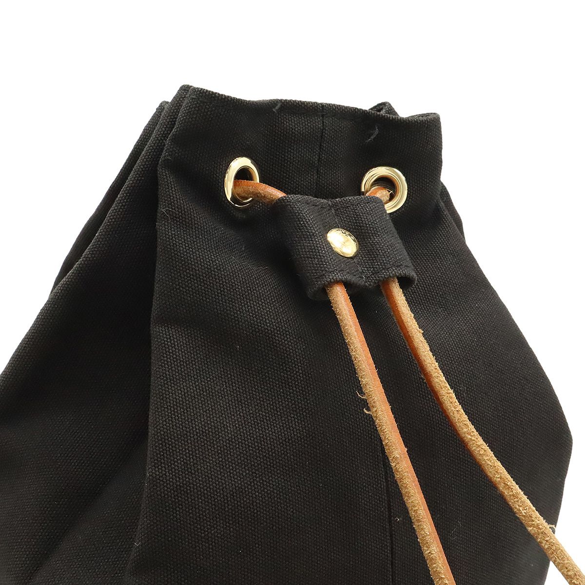本物！HERMES エルメス キャンバス ポロションミミル 黒 ショルダー 